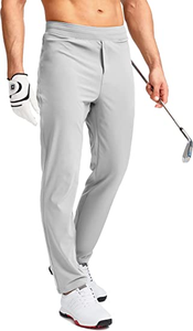 Men's Golf Pants Stretch Sweatpants with Zipper Pockets Slim Fit Work Casual Joggers Pants for Men