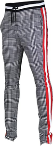 Mens Hip Hop Premium Slim Fit Track Pants - Athletic Jogger Bottom with Side Taping