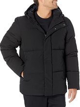 Load image into Gallery viewer, Essentials Men&#39;s Mid-Length Hooded Puffer