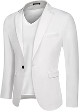 Load image into Gallery viewer, Men&#39;s Casual Suit Blazer Jackets Lightweight Sports Coats One Button