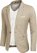 Load image into Gallery viewer, Men&#39;s Casual Suit Blazer Jackets Lightweight Sports Coats One Button