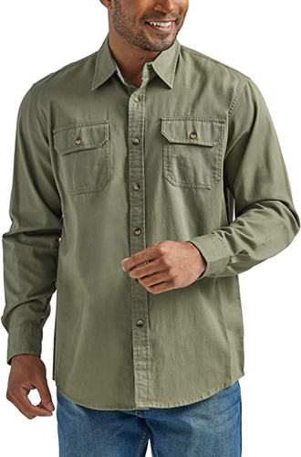 Authentics Men's Long Sleeve Classic Woven Shirt