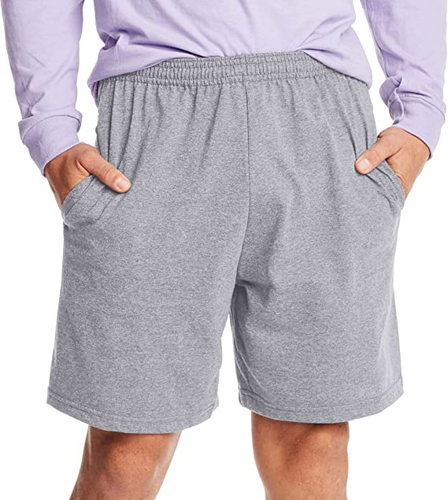 Men's Athletic Shorts, Favorite Cotton Jersey Shorts, Pull-On Knit Shorts with Pockets, Knit Gym Shorts, 7.5