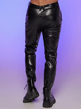 Load image into Gallery viewer, Men&#39;s High Waist Rock PU Leather Motocycle Pants Long Trousers