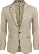 Load image into Gallery viewer, Men&#39;s Casual Suit Blazer Jackets Lightweight Sports Coats One Button