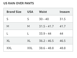 Men's Waterproof Comfort-Fit Rain Over Pants