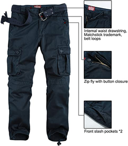 Match Men's Athletic-Fit Cargo Pants