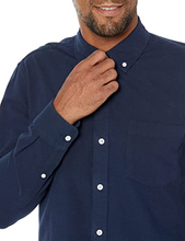 Load image into Gallery viewer, Essentials Men&#39;s Slim-Fit Long-Sleeve Pocket Oxford Shirt