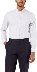 Men's Classic Fit Long Sleeve Signature Comfort Flex Shirt (Standard and Big & Tall)