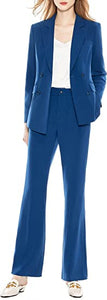 Women’s Two Pieces Blazer Office Lady Suit Set Work Blazer Jacket and Pant