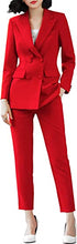 Load image into Gallery viewer, Women’s Two Pieces Blazer Office Lady Suit Set Work Blazer Jacket and Pant