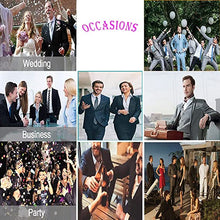 Load image into Gallery viewer, Mens Suits 3 Pieces Slim Fit Groomsmen Wedding Suit for Men Notched Lapel Formal Prom Tuxedos Jacket Pants Vest Set