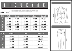 Women’s Two Pieces Blazer Office Lady Suit Set Work Blazer Jacket and Pant