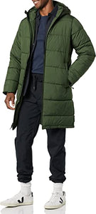 Essentials Men's Longer-Length Heavyweight Hooded Puffer Jacket