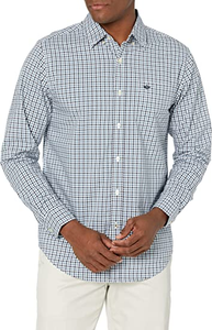 Men's Classic Fit Long Sleeve Signature Comfort Flex Shirt (Standard and Big & Tall)