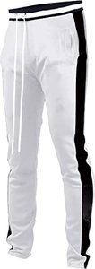 Mens Hip Hop Premium Slim Fit Track Pants - Athletic Jogger Bottom with Side Taping