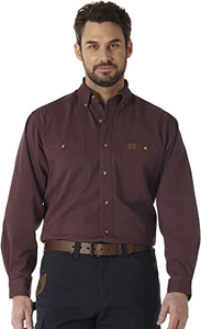 Workwear Men's Logger Twill Long Sleeve Workshirt