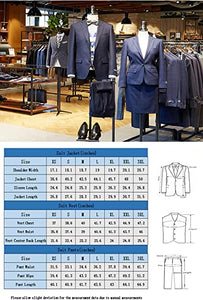 Mens Suits 3 Pieces Slim Fit Groomsmen Wedding Suit for Men Notched Lapel Formal Prom Tuxedos Jacket Pants Vest Set