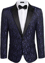 Load image into Gallery viewer, Men Floral Blazer Suit Jacket Dinner Party Prom Wedding Stylish Tuxedo