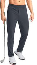 Load image into Gallery viewer, Men&#39;s Golf Pants Stretch Sweatpants with Zipper Pockets Slim Fit Work Casual Joggers Pants for Men