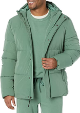 Load image into Gallery viewer, Essentials Men&#39;s Mid-Length Hooded Puffer